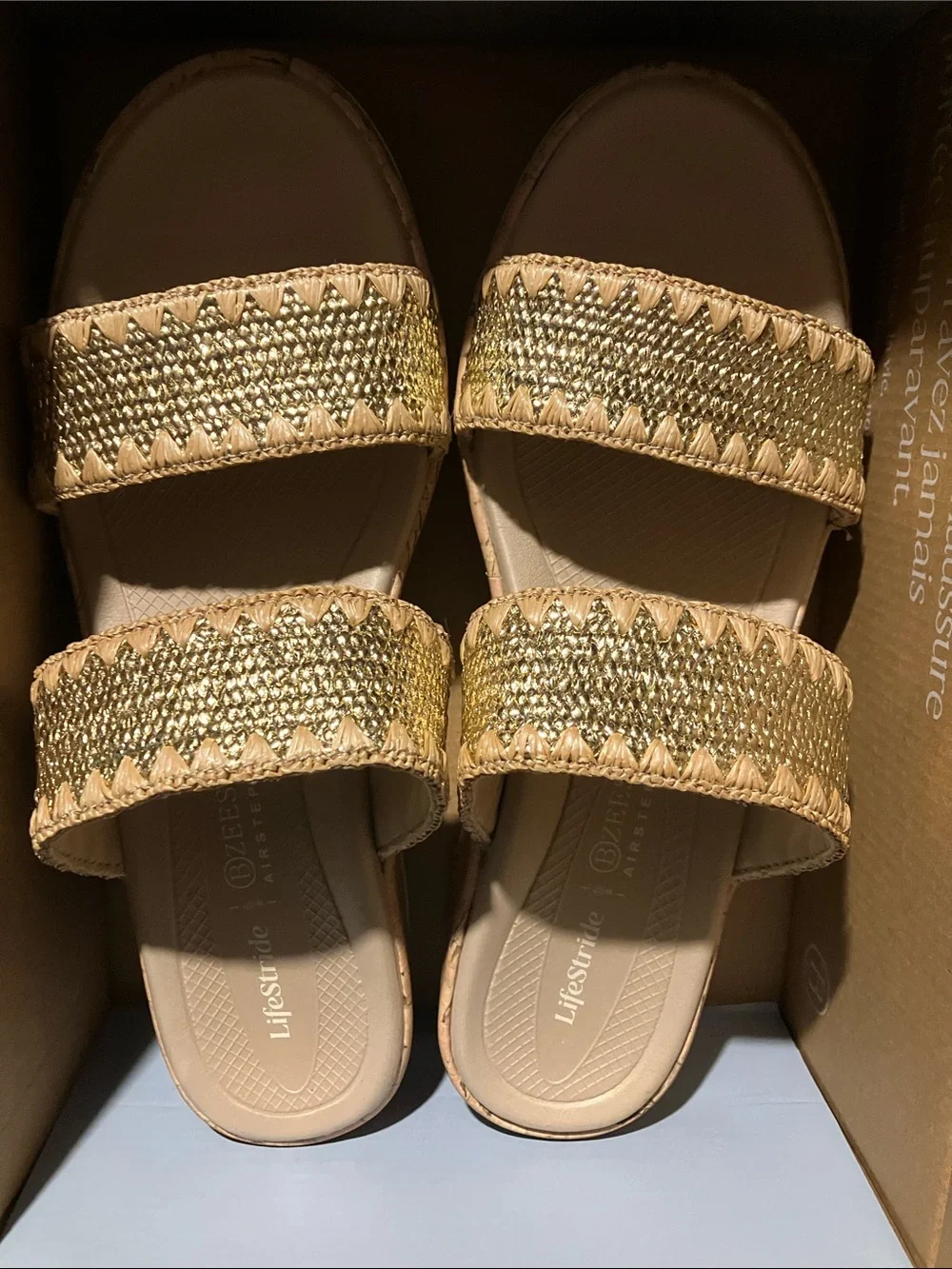 🆕 Lifestride BZEES Airstep Gold color extremely comfortable life changing shoes